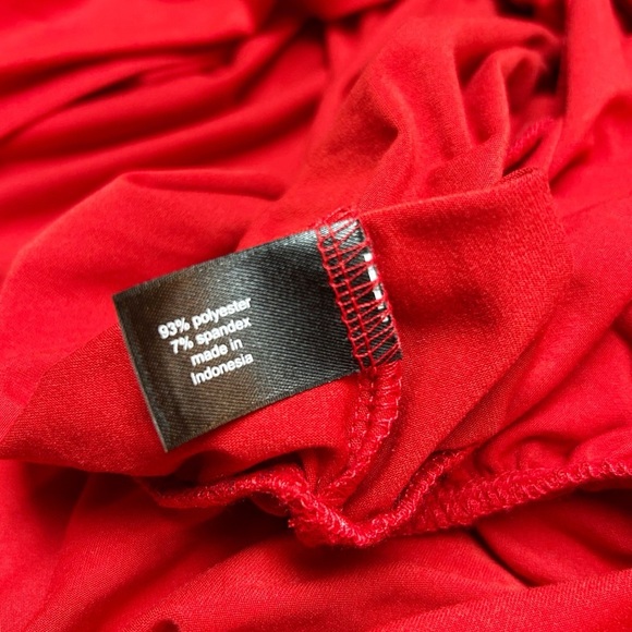 Lane Bryant Shirred Mock-Neck Knit Top Red Size 22/24 3X NWT - Picture 7 of 9